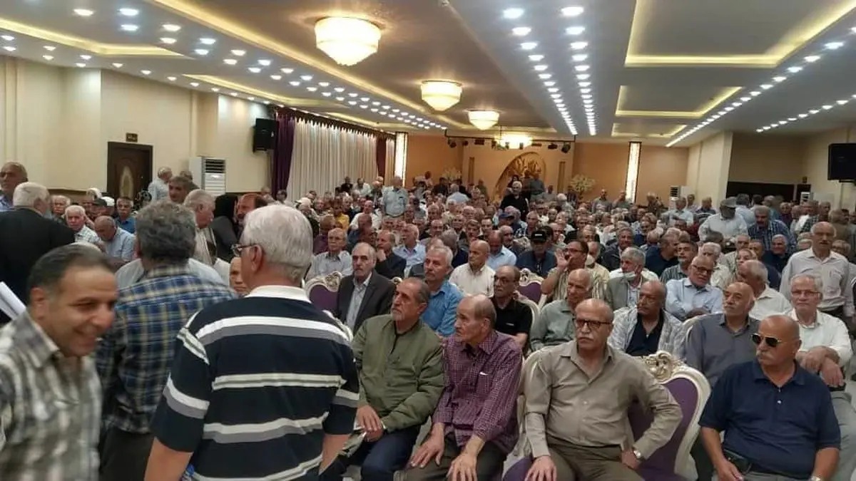  اعتراض بازنشستگان ارتش مقابل کانون‌های بازنشستگی 