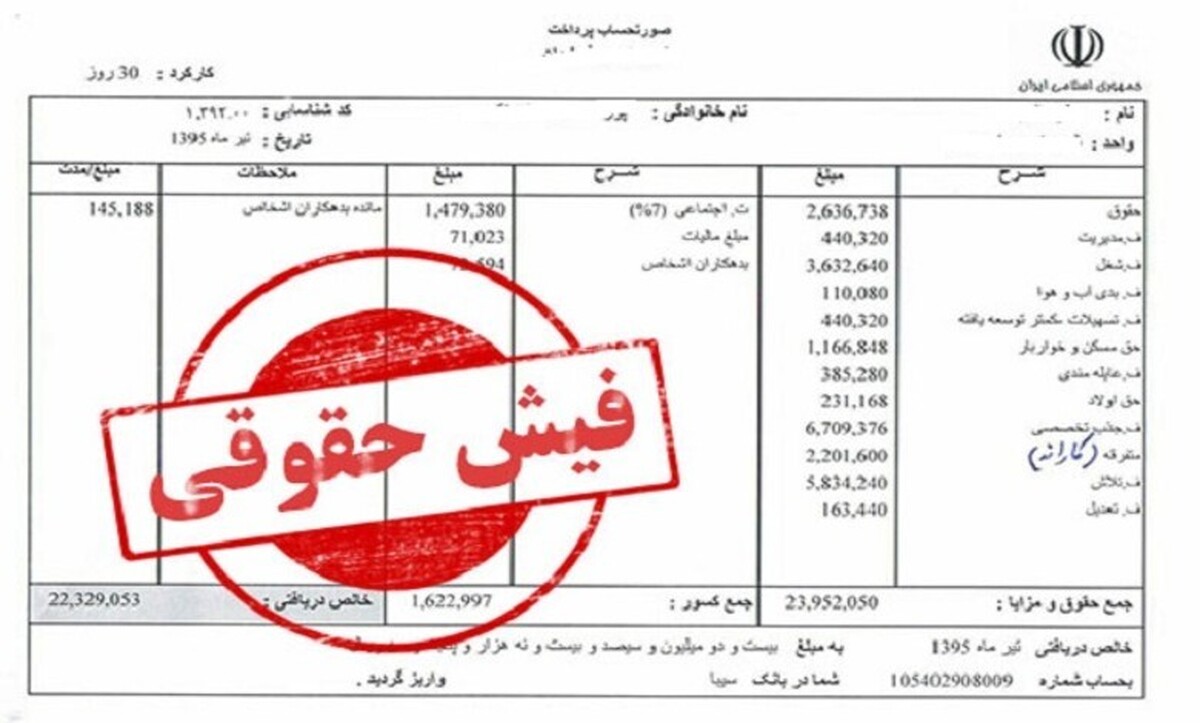  چرا فیش حقوقی اردیبهشتِ بازنشستگان کارگری حذف شد؟ 