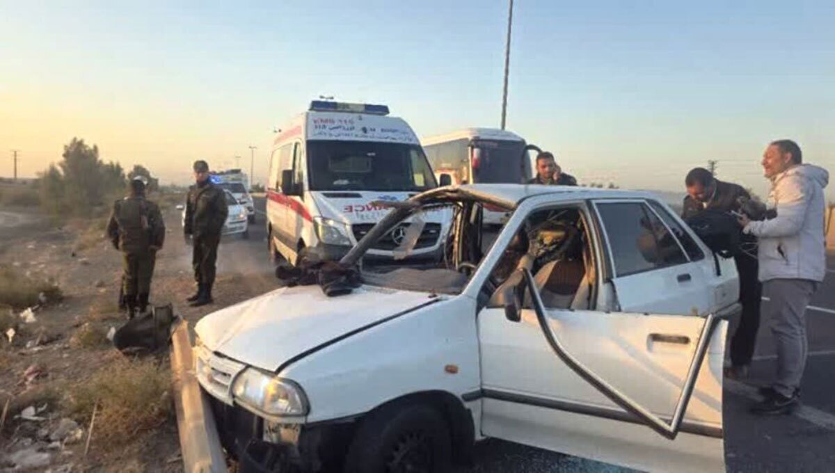 فوت وحشتناک ۸ نفر براثر تصادف سهمگین در کرمانشاه 