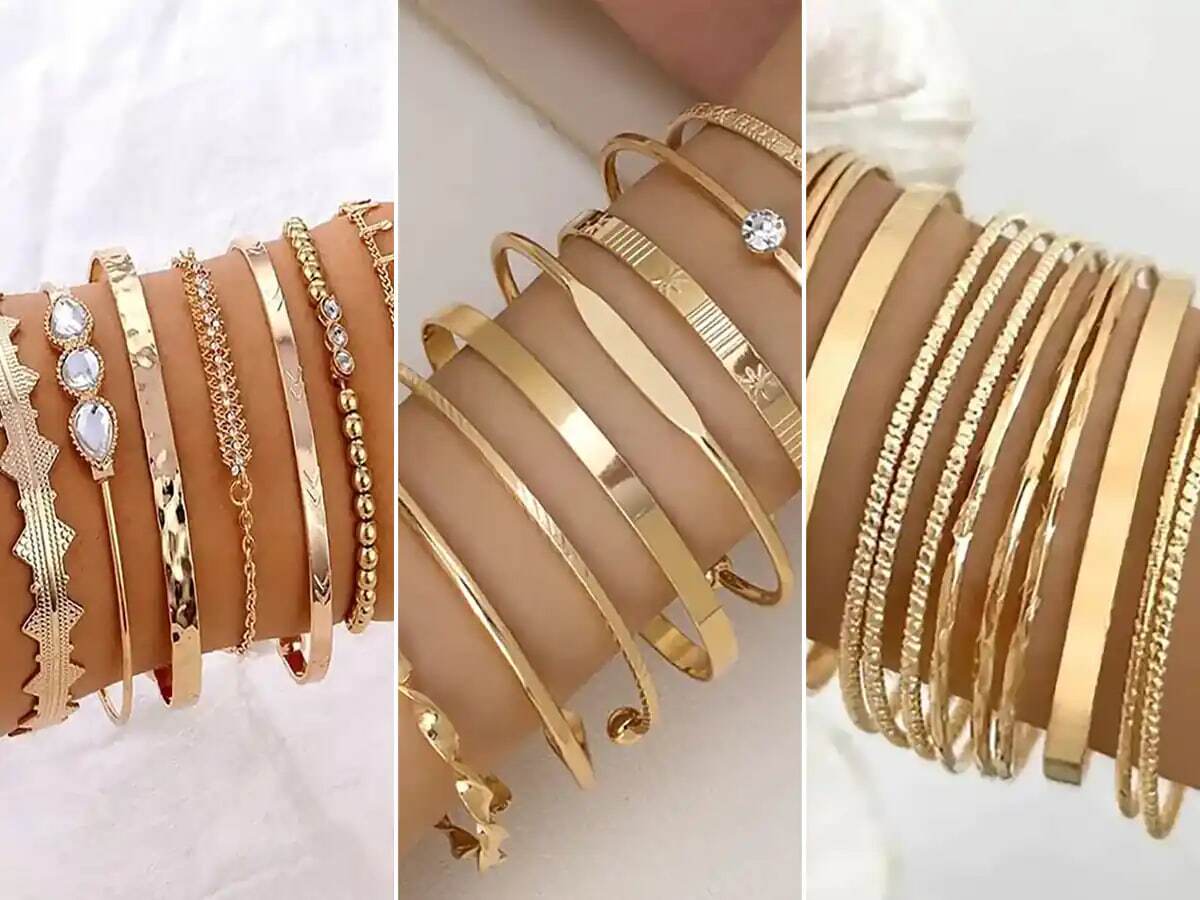 مدل النگو طلا آینه ای