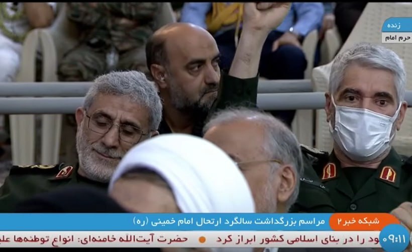 این تصویر از سردار قاآنی در مرقد امام خبر ساز شد