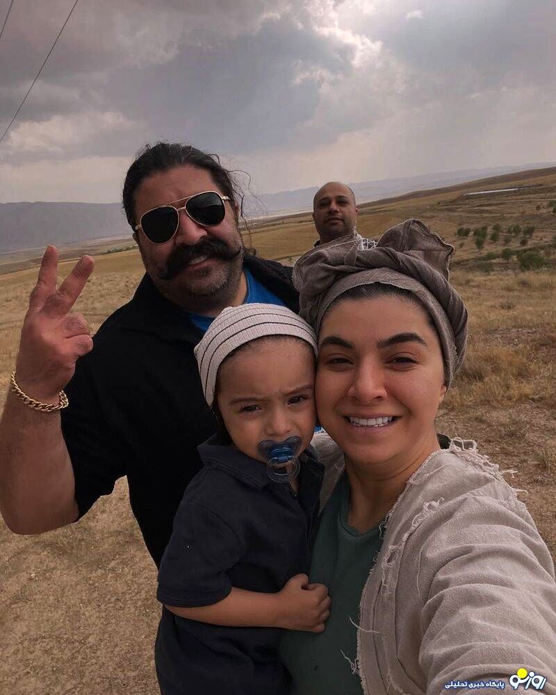 شباهت زیاد بهنام بانی و خواهرش ! / فقط سیبیل نداره !