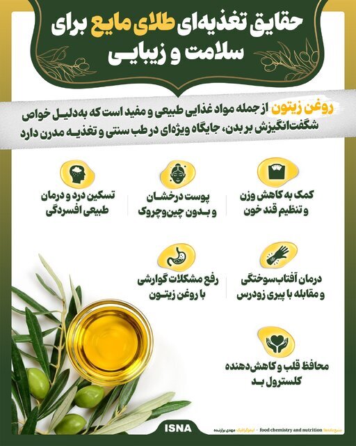 اینفوگرافیک/ همه چیز درباره مصرف طلای مایع برای سلامت و زیبایی