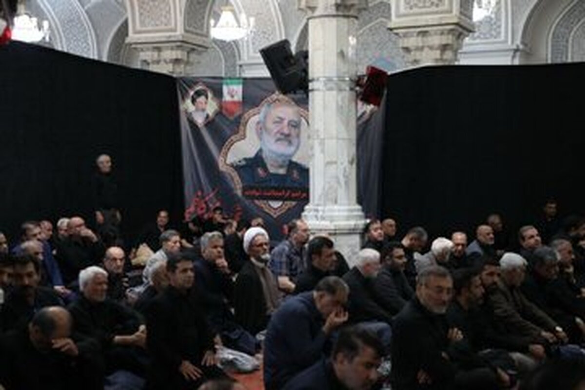 حضور پزشکیان و قالیباف در مراسم ختم شهید سردار محمد کاظمی + عکس
