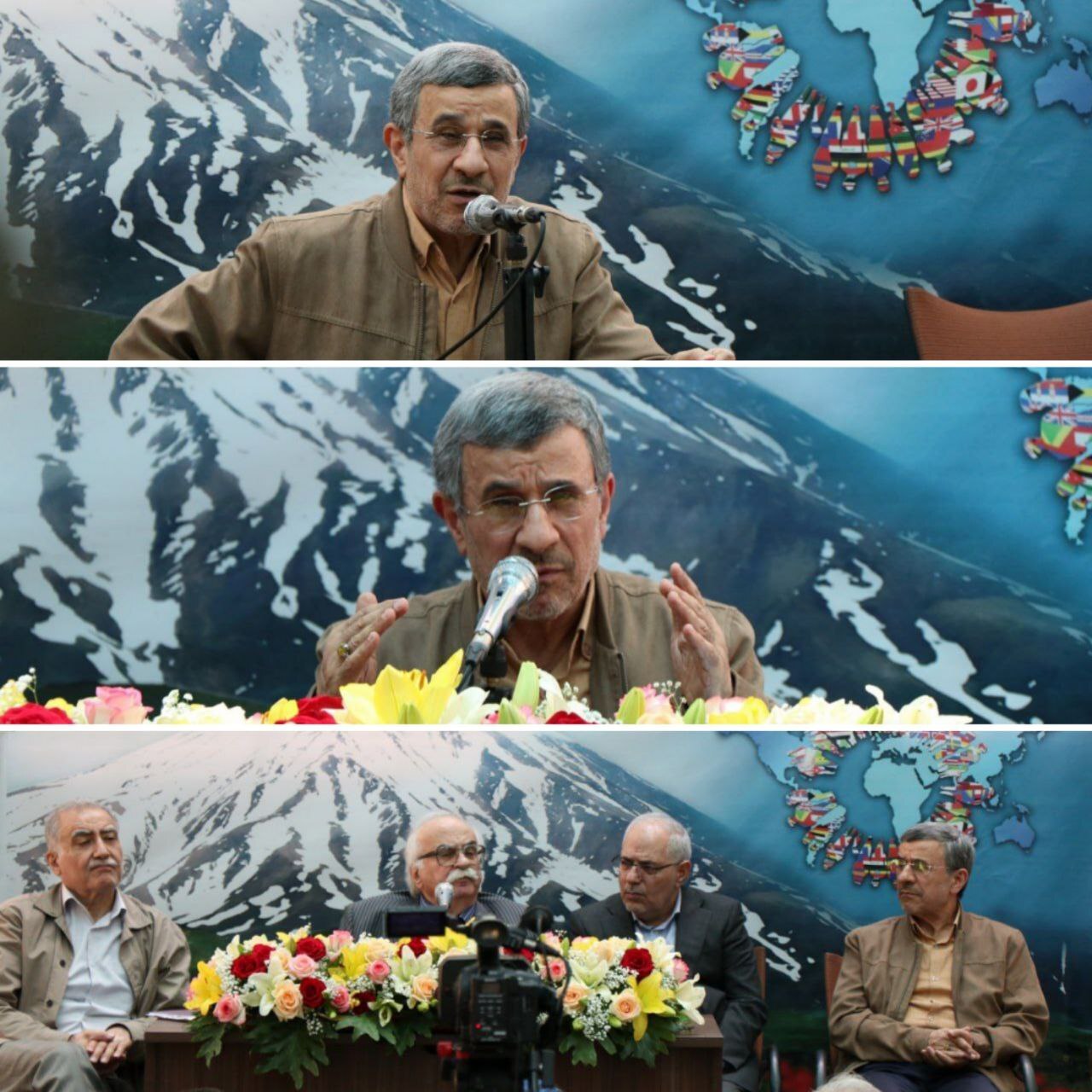 این تصاویر از احمدی‌نژاد امروز وایرال شد