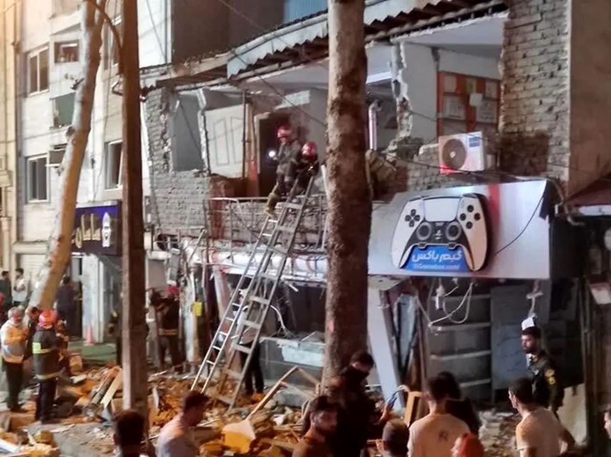 علت انفجار در خیابان باهنر رشت مشخص شد