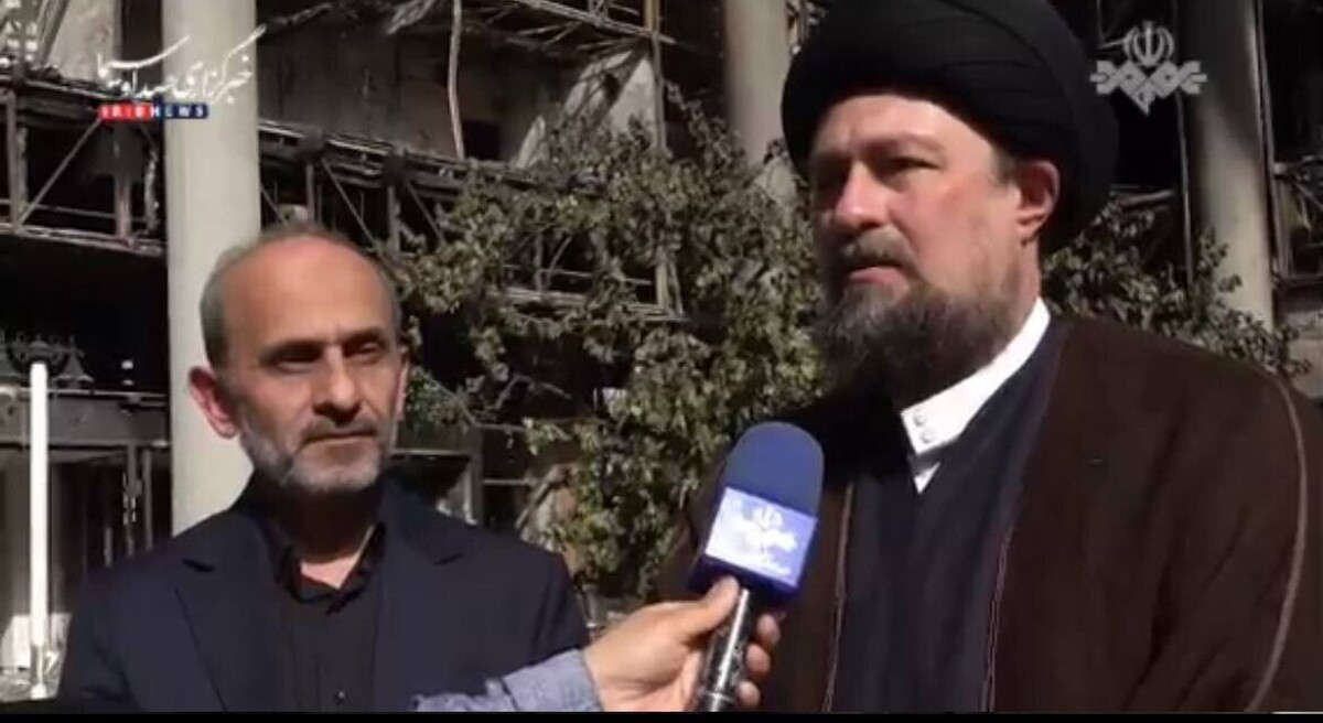 بازدید سیدحسن خمینی از ساختمان صداوسیما