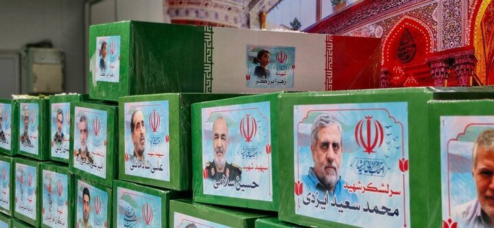 اولین تصاویر از تابوت‌های شهدای جنگ تحمیلی منتشر شد