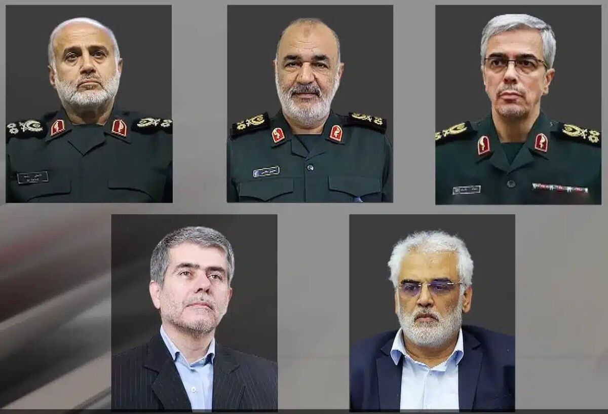 اولین تصاویر از تابوت فرماندهان و دانشمندان شهید جنگ تحمیلی اسرائیل علیه ایران