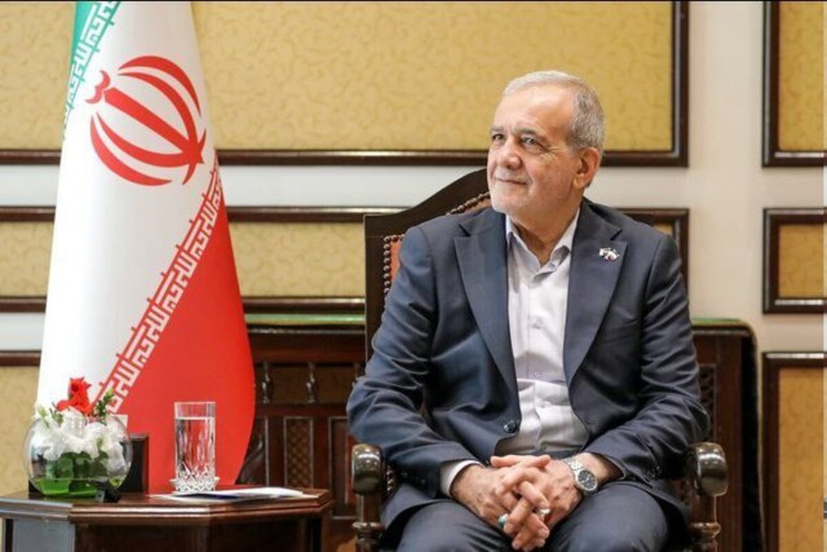 نشست خبری مشترک پزشکیان و شهباز شریف + فیلم