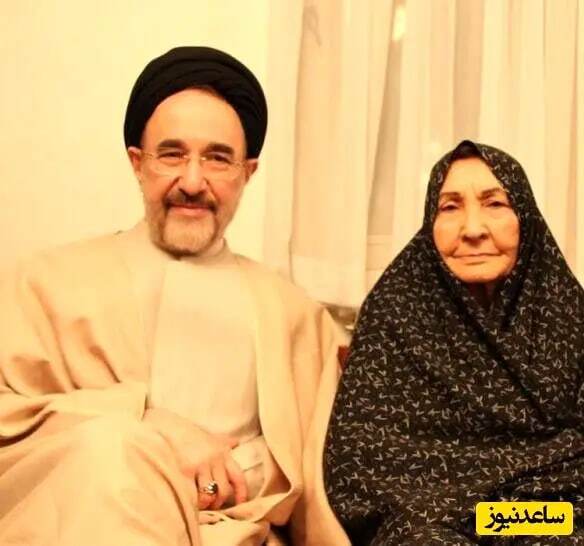 تصویر دیده‌نشده از سیدمحمد خاتمی در کنار مادرش + عکس