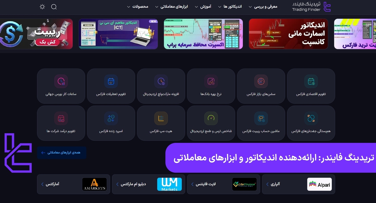 تریدینگ فایندر، مجموعه ابزارهای معاملاتی و اندیکاتورهای پیشرفته برای فارکس و ارز دیجیتال