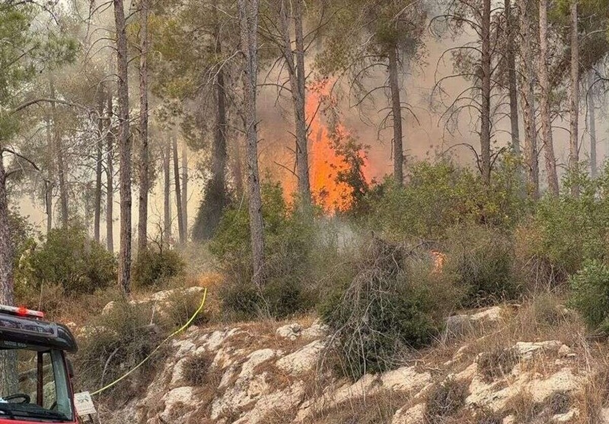 آتش‌سوزی گسترده در اسرائیل