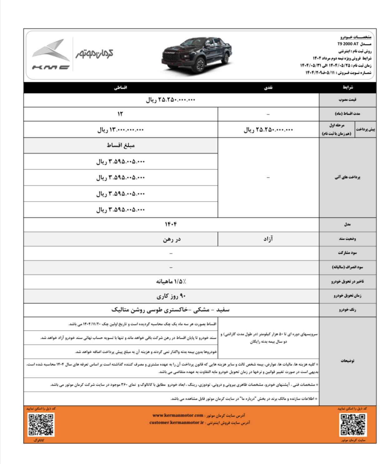 فروش ویژه نیمه دوم مرداد محصولات کرمان موتور به همراه سرویس‌های دوره‌ای رایگان