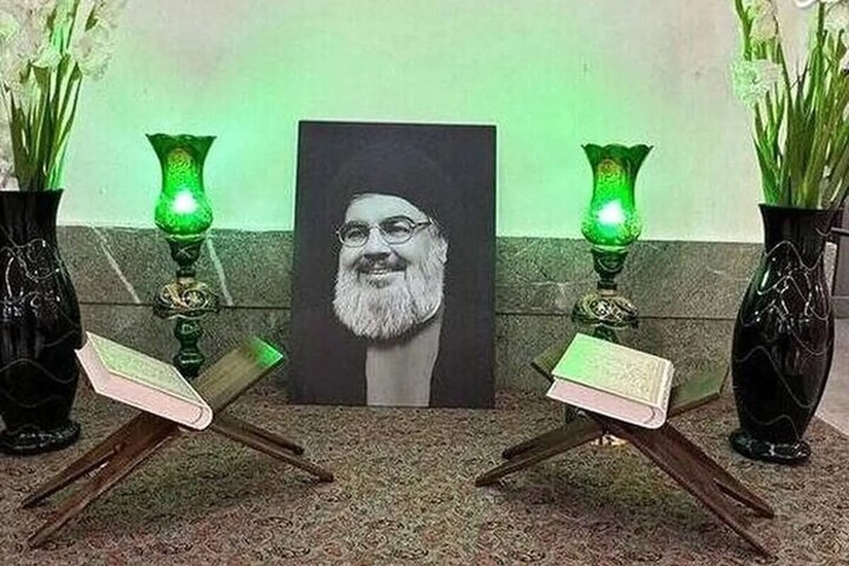 حضور علی لاریجانی بر مزار سیدحسن نصرالله