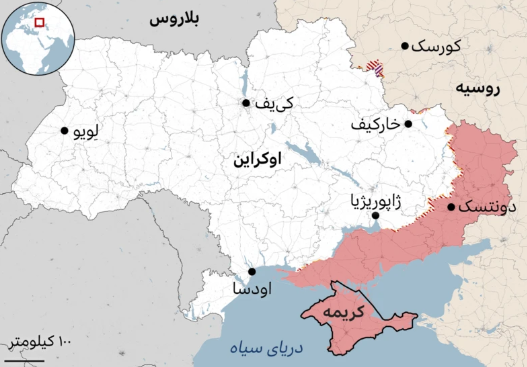 پوتین در ازای پایان جنگ چه می‌خواهد/دونتسک کجاست؟ + نقشه