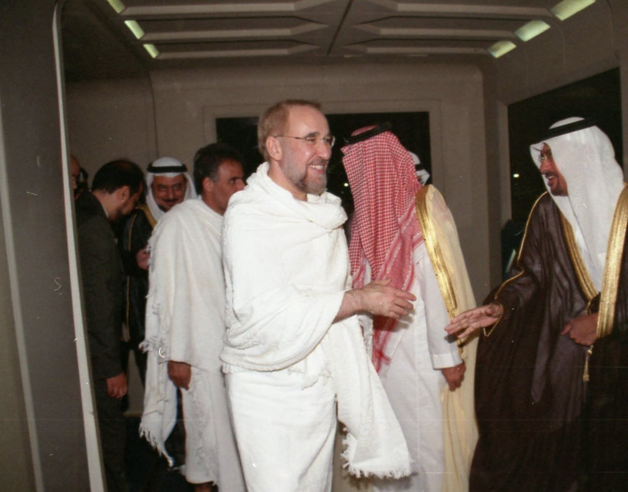 سید محمد خاتمی لباس احرام پوشید + عکس