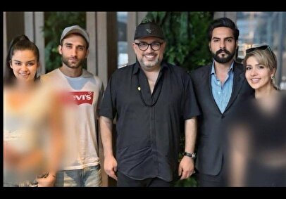 تصاویر جنجالی رضا رشیدپور با بازیگران عشق ابدی/ رشیدپور از عرش به فرش افتاد