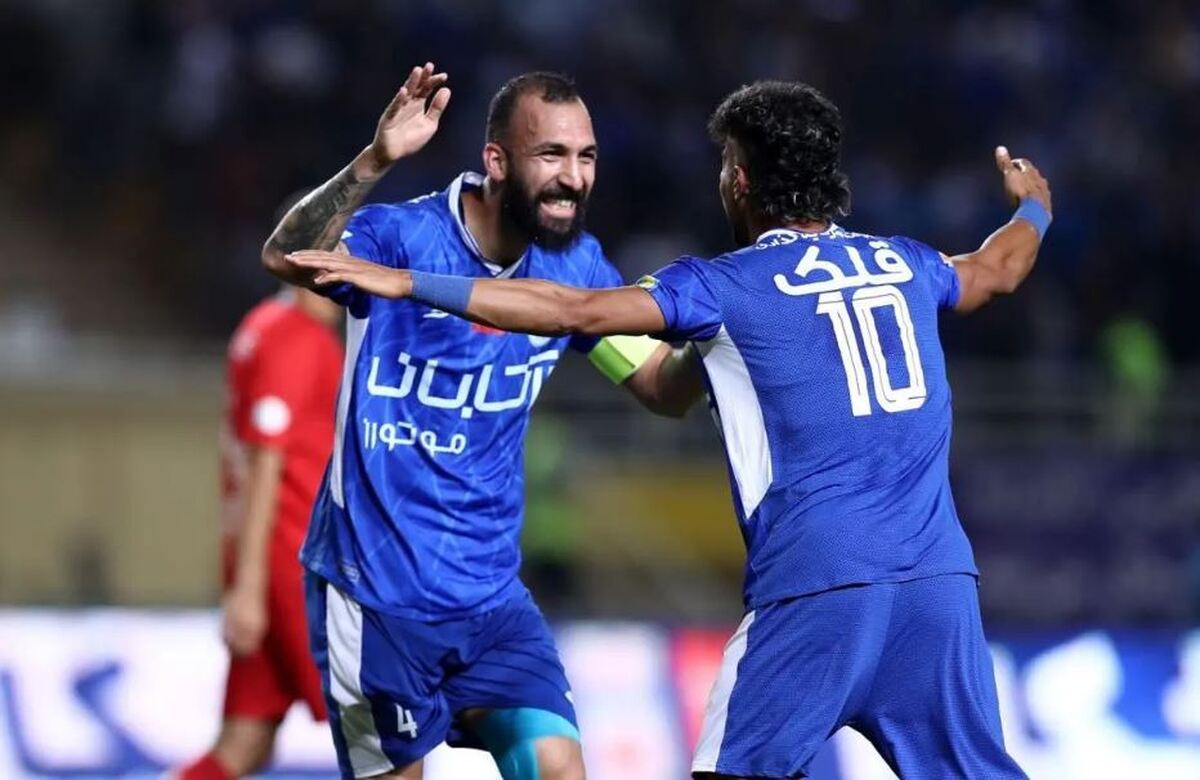 گل اول استقلال به الوصل + فیلم