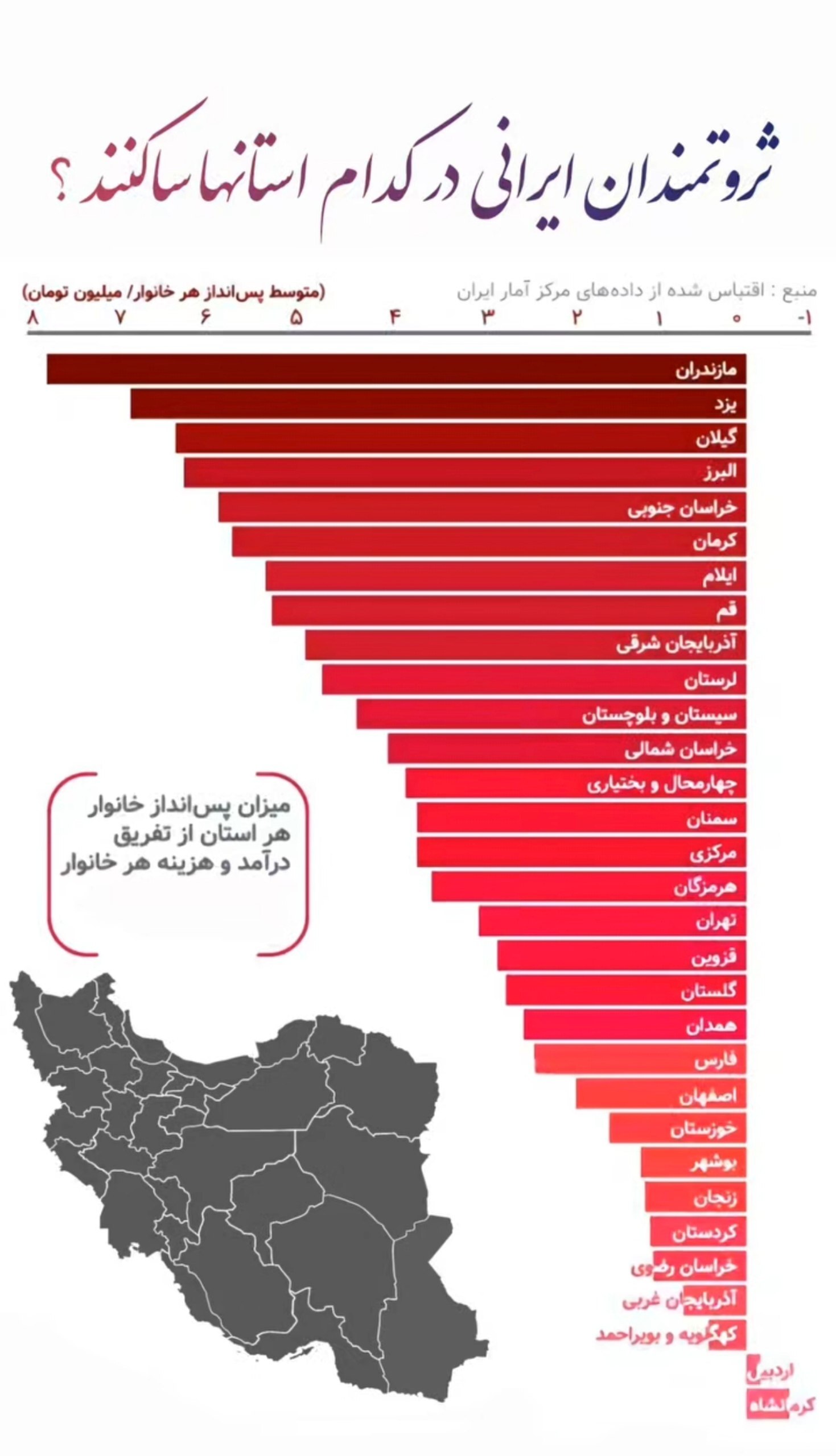 ثروتمند‌ترین مردم کشور در این ۳ استان هستند 