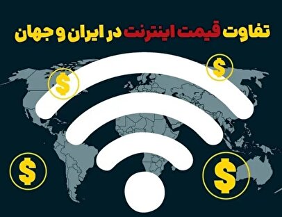 اینفوگرافیک / تفاوت قیمت اینترنت در ایران و جهان