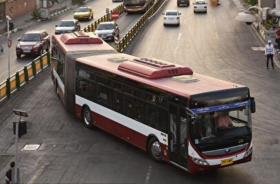 آتش‌گرفتن اتوبوس BRT در پل کالج + تصاویر و جزئیات