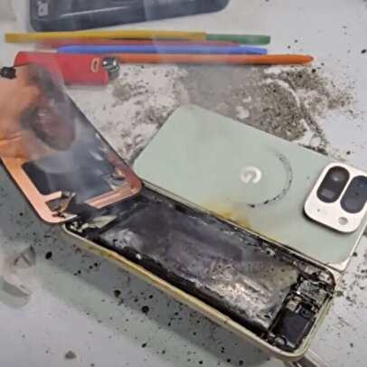 انفجار گوشی جدید گوگل مقابل دوربین‌ها