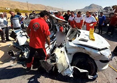 تصادف سنگین در جاده سپیدان ۸ کشته و زخمی برجا گذاشت