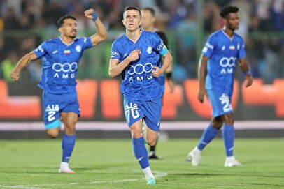 گل اول استقلال به مس رفسنجان + فیلم