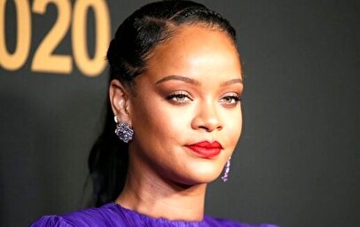 استایل عجیب ریحانا و نامزدش با گردنبند خاص+ عکس