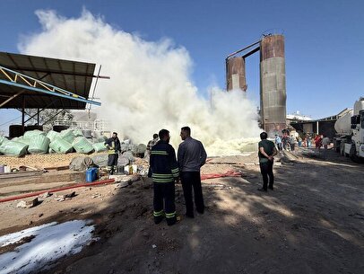 انفجار در شرکت پالایش نفت ایوانکی+ فیلم