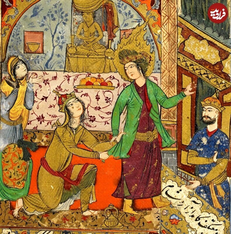 تصویر شگفت انگیز از نقاشی ۴۰۰ ساله یوسف و زلیخا در یک کتاب ایرانی تصویر شگفت انگیز از نقاشی ۴۰۰ ساله یوسف و زلیخا در یک کتاب ایرانی