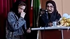 مراسم دکترای بهنوش طباطبایی در دانشگاه آزاد بابل/ به این میگن زن قهرمان!+ فیلم