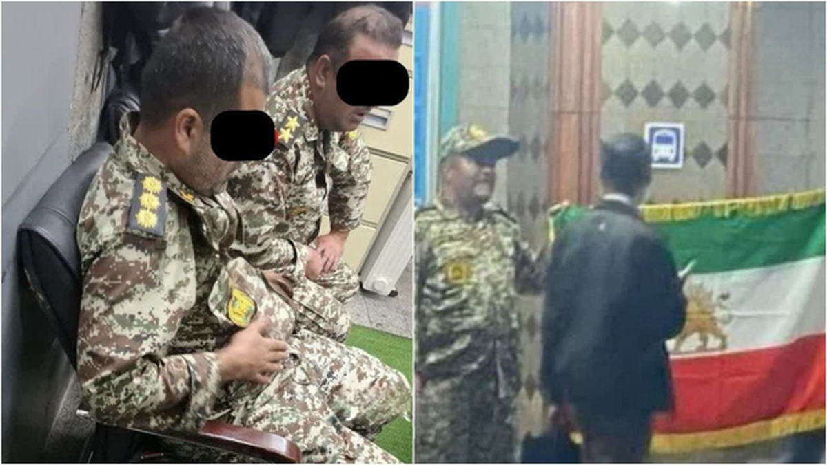 ماجرای نشان دادن پرچم شیر و خورشید در مترو توسط دو نظامی چه بود + فیلم