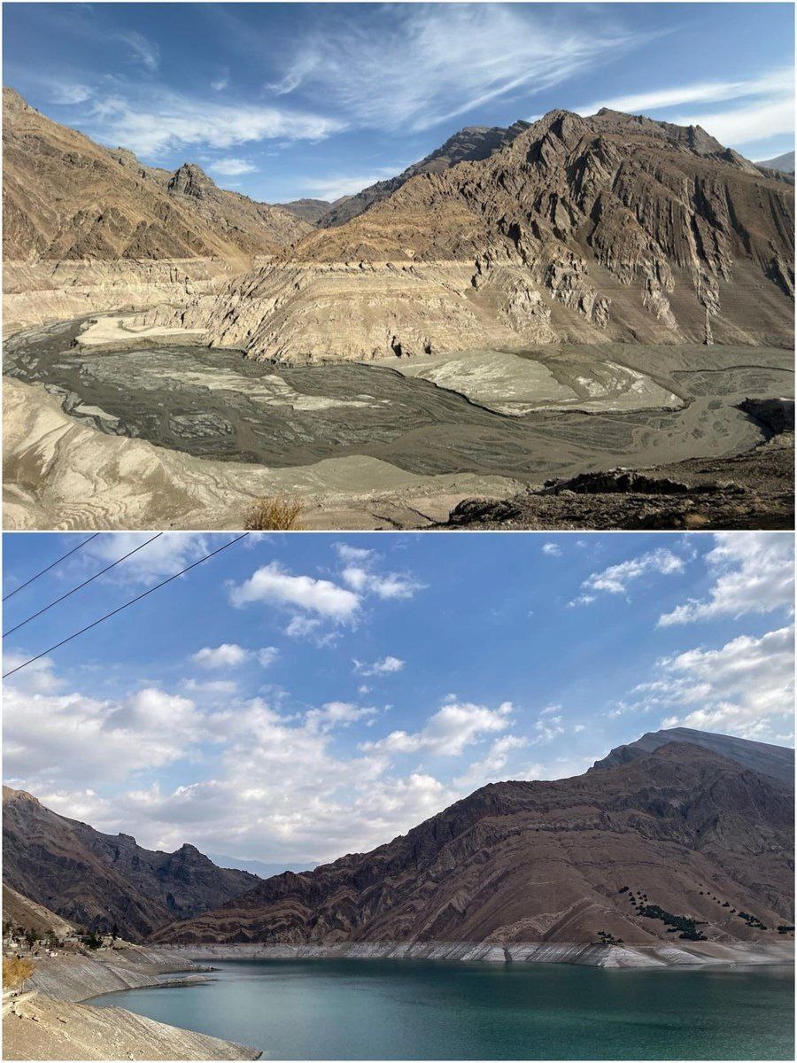 وضعیت تکان دهنده سد کرج