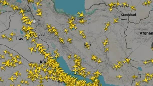 آسمان ایران شلوغ شد آسمان ایران شلوغ شد