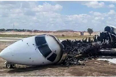 سقوط هواپیمای حامل وزیر در نزدیکی فرودگاه + فیلم