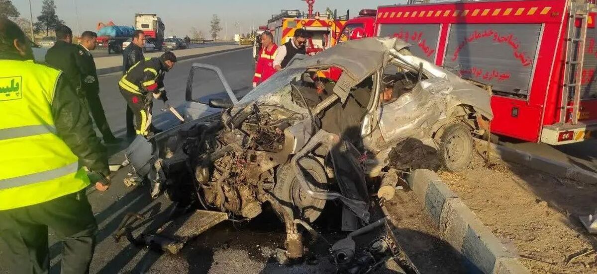 تصادف زنجیره‌ای در اصفهان با ۴ مصدوم و ۲ جان باخته