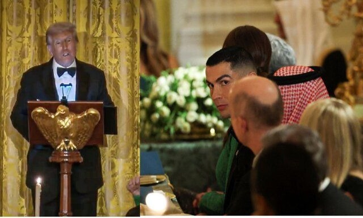 حضور رونالدو کاخ سفید را لرزاند / ترامپ ذوق زده شد + فیلم