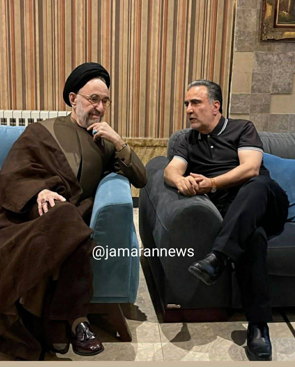 سید محمد خاتمی با مصطفی تاجزاده سید محمد خاتمی با مصطفی تاجزاده