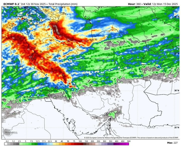 هواشناسی کشور امروز سه شنبه ۱۱ آذر ۱۴۰۴ / این استان‌ها منتظر برف و باران سنگین باشند