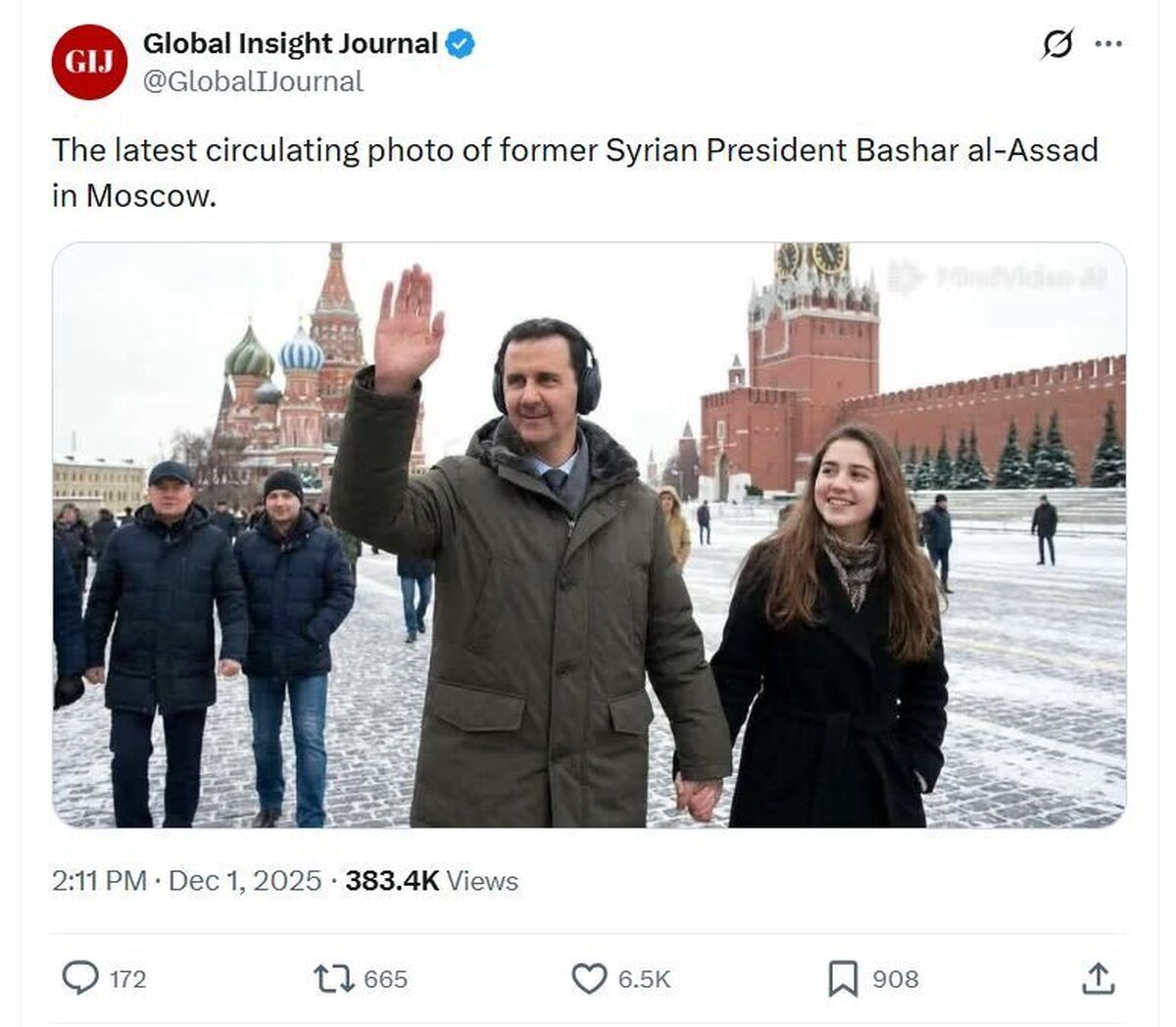 انتشار یک عکس عجیب از بشار اسد و همسرش جنجال آفرید/ این تصویر واقعی یا جعلی است؟