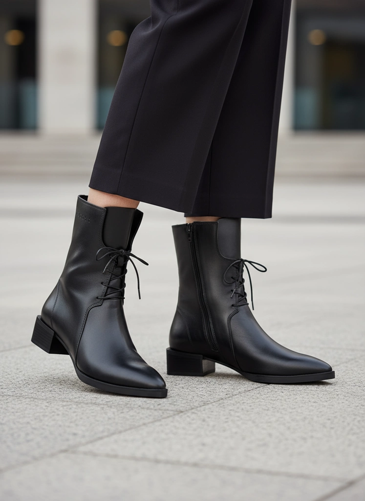 بوت زنانه چرم کاکتوس