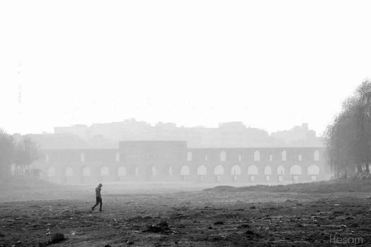 تصویر تکان دهنده و دردناک از زاینده رود تصویر تکان دهنده و دردناک از زاینده رود