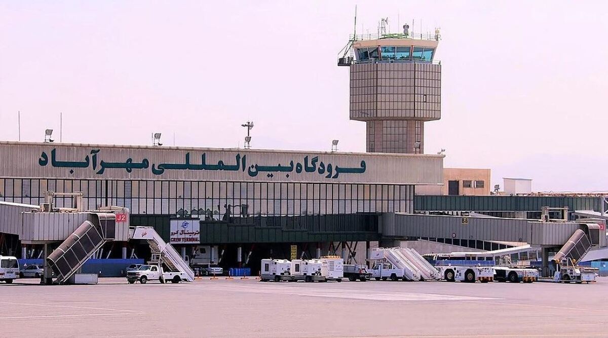 سقف فرودگاه مهرآباد تهران فرو ریخت + عکس