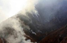 اولین تصاویر هوایی از آتش‌سوزی مهیب جنگل‌های الیت چالوس+ فیلم