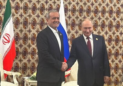 پوتین به پزشکیان: سلام گرم من را به رهبر معظم ایران برسانید + فیلم