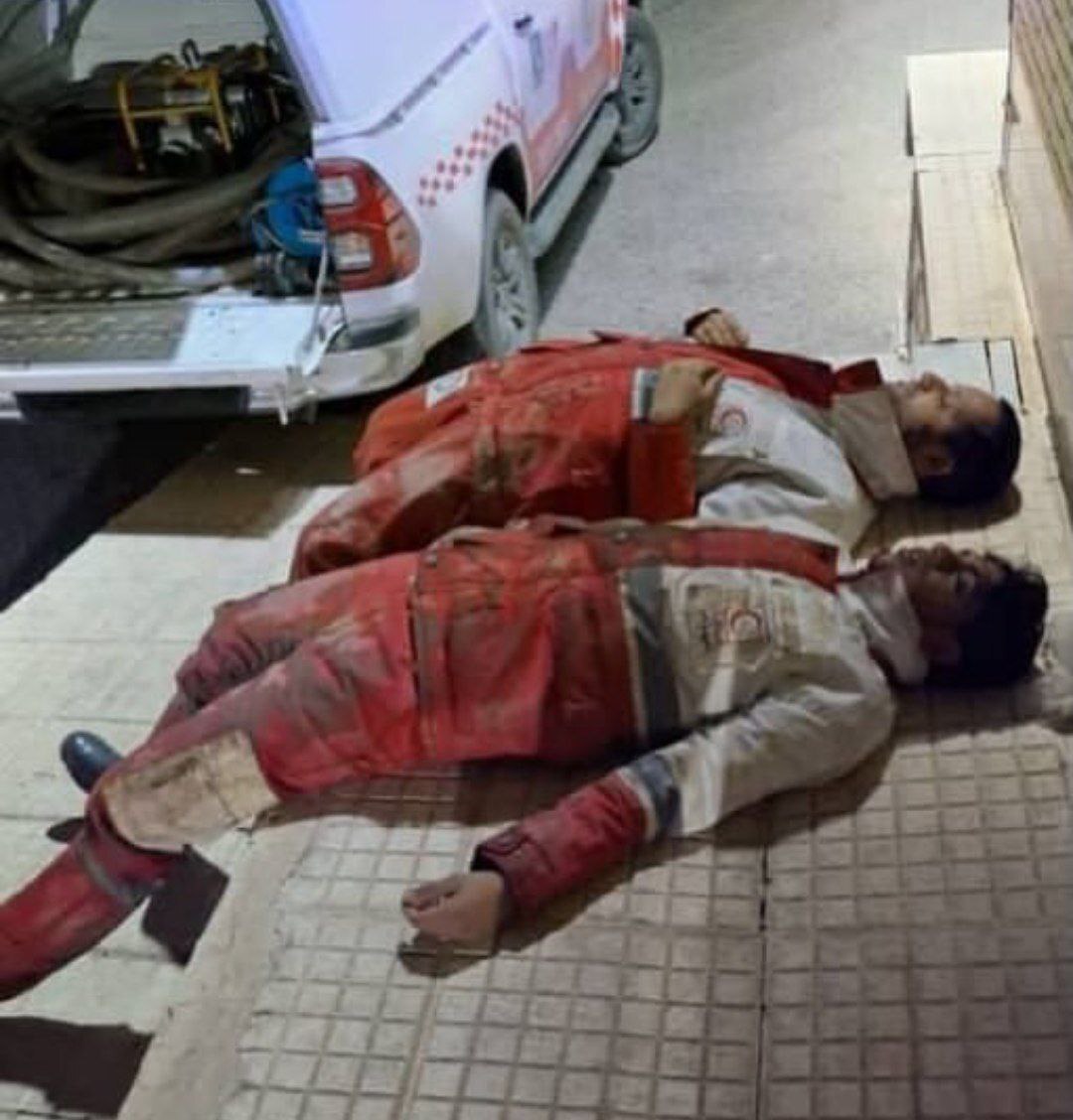 حال و هوای امدادگران هلال‌احمر در سیل کرمان