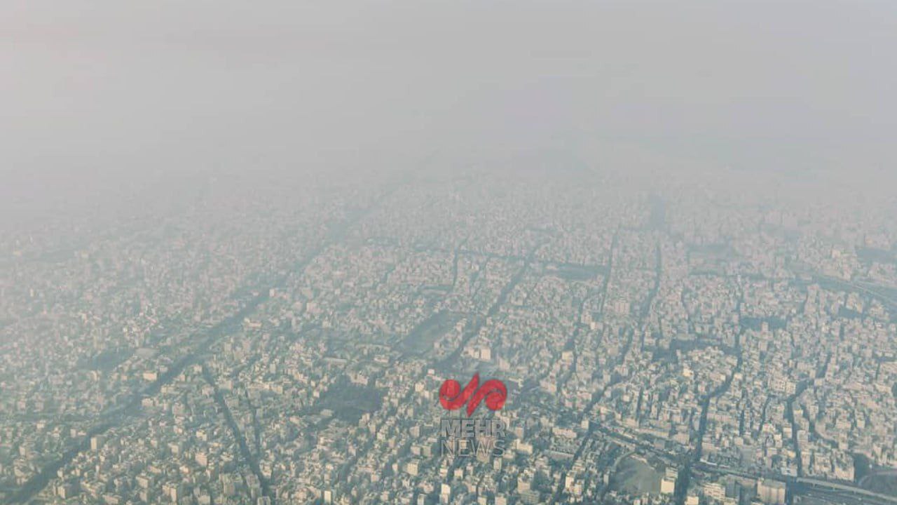 تصاویر هوایی هولناک از تهران دفن‌شده زیر دود و آلودگی