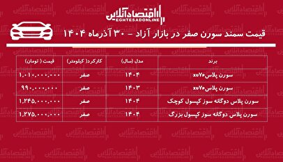 ریزش سنگین قیمت سمند سورن در بازار / سورن پلاس ارزان شد! + جدول